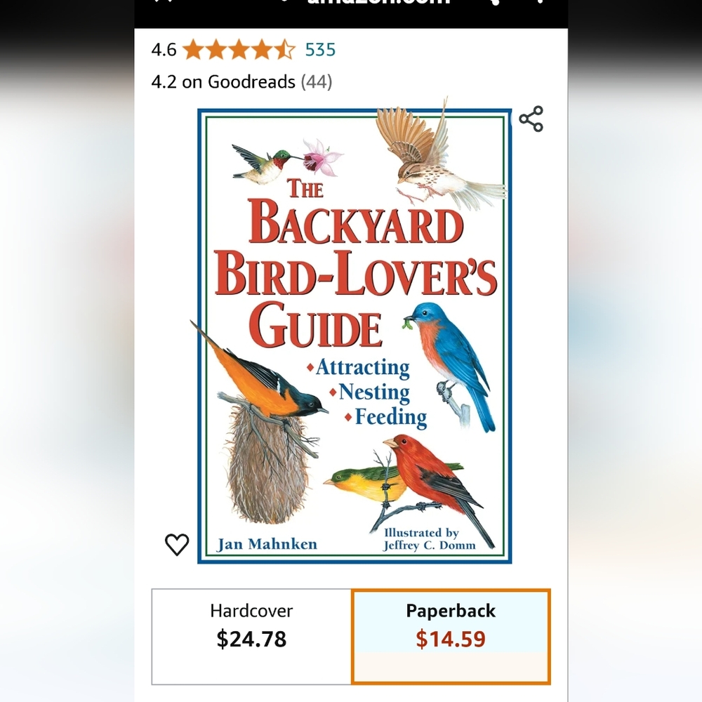 New The Backyard Bird Lovers Guide.